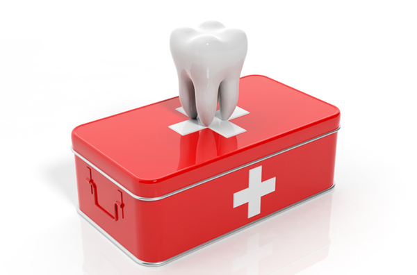 Rendering of tooth on emergency kit at Cambridgeside Dental Associates in Cambridge, MA